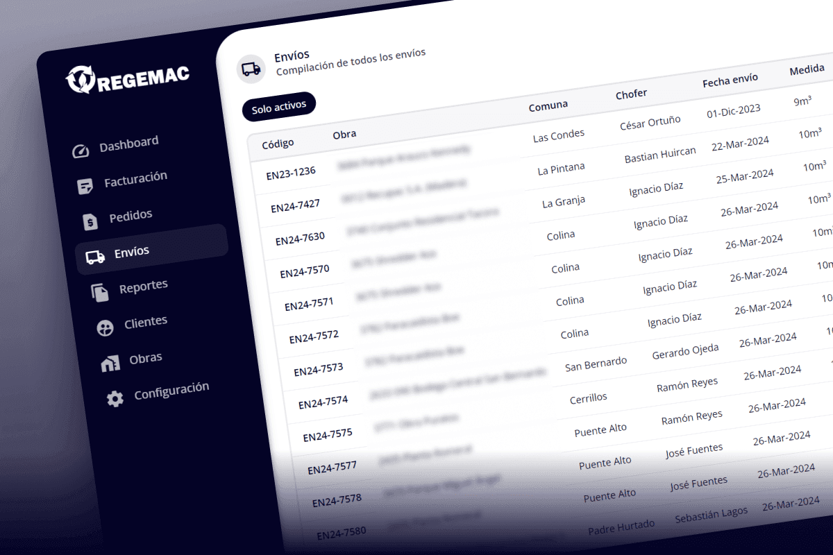 ERP personalizado enfocado en logística y trazabilidad de entregas