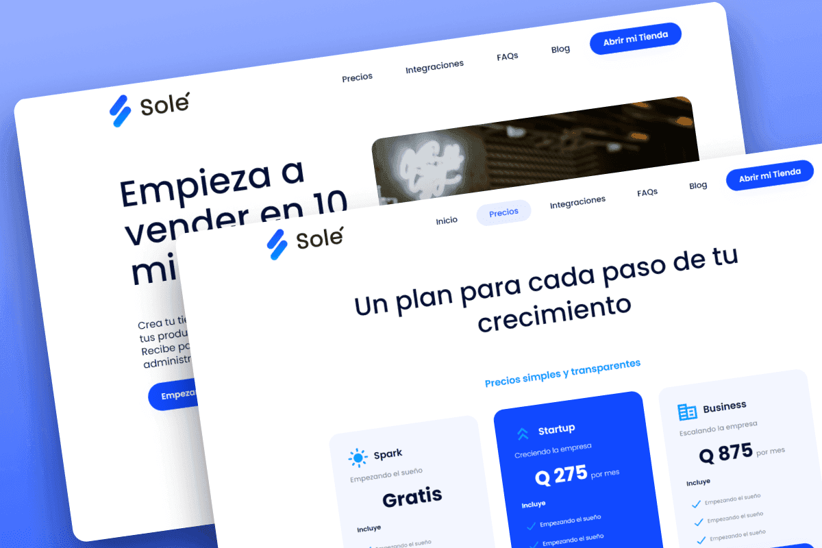 Demo y MVP para levantamiento de capital enfocado en e-commerce